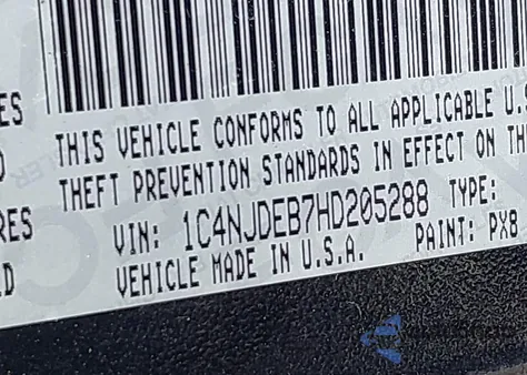 2017 Jeep Compass Latitude 4X4 из США, поврежденный, VIN 1C4NJDEB7HD205288